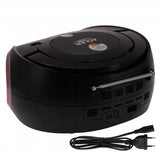 Nešiojamas radijas Boombox CD, MP3, USB, AUX, FM radijas su LCD ekranu + Ventiliatorius