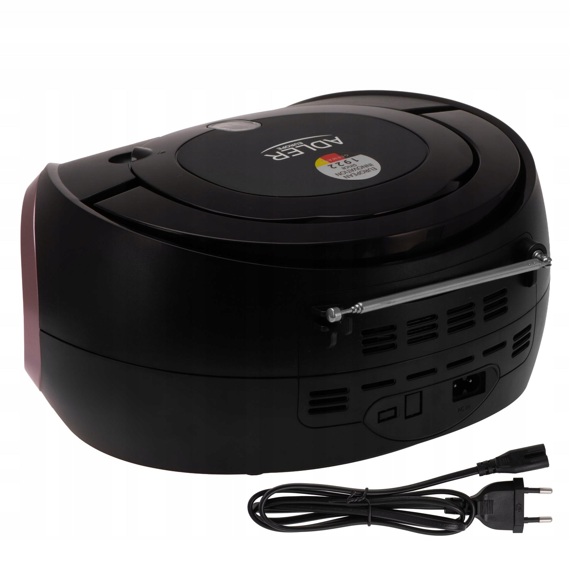 Nešiojamas radijas Boombox CD, MP3, USB, AUX, FM radijas su LCD ekranu + Ventiliatorius