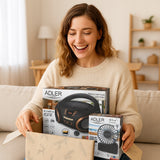 Nešiojamas radijas Boombox CD, MP3, USB, AUX, FM radijas su LCD ekranu + Ventiliatorius