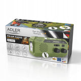 Nešiojamas radijas Saulės Rankenėlė Avarinis Powerbank Žibintuvėlis Preppers Adler