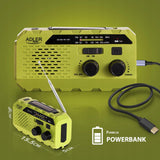 Nešiojamas radijas Saulės Rankenėlė Avarinis Powerbank Žibintuvėlis Preppers Adler
