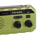 Nešiojamas radijas Saulės Rankenėlė Avarinis Powerbank Žibintuvėlis Preppers Adler