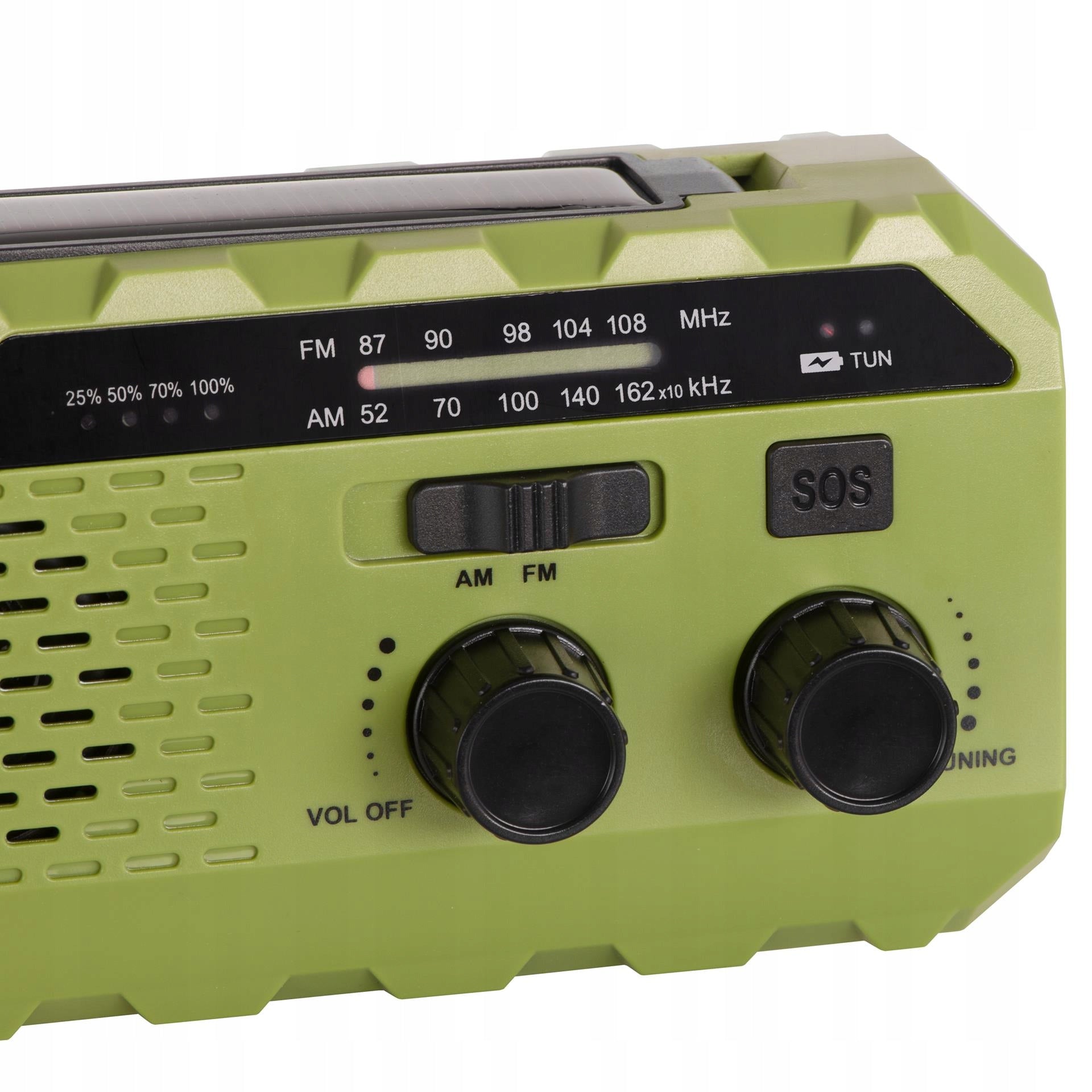 Nešiojamas radijas Saulės Rankenėlė Avarinis Powerbank Žibintuvėlis Preppers Adler