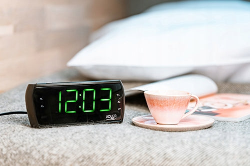 Nešiojamas kelioninis radijo žadintuvas FM AM LED