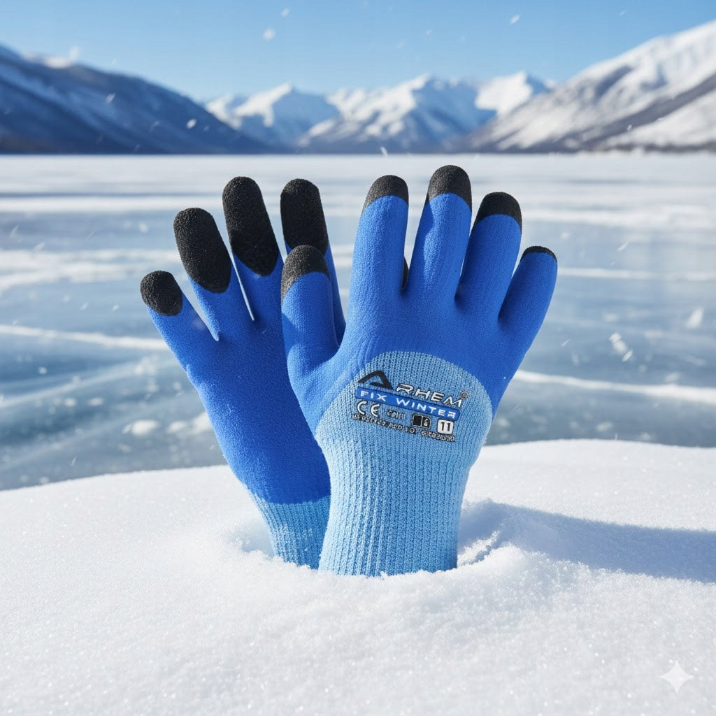 Darbinės pirštinės, 12 porų, apsauginės, BHP, žiemos, pašiltintos, storos Arhem Winter 11