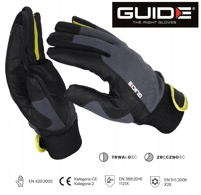 Šiltintos darbo pirštinės Premium GUIDE 775W Neperšlampamos žiemos pirštinės