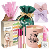 Rožinis SPA makiažo rinkinys paauglei "Beauty Box" dovanų dėžutė 7el + maišelis