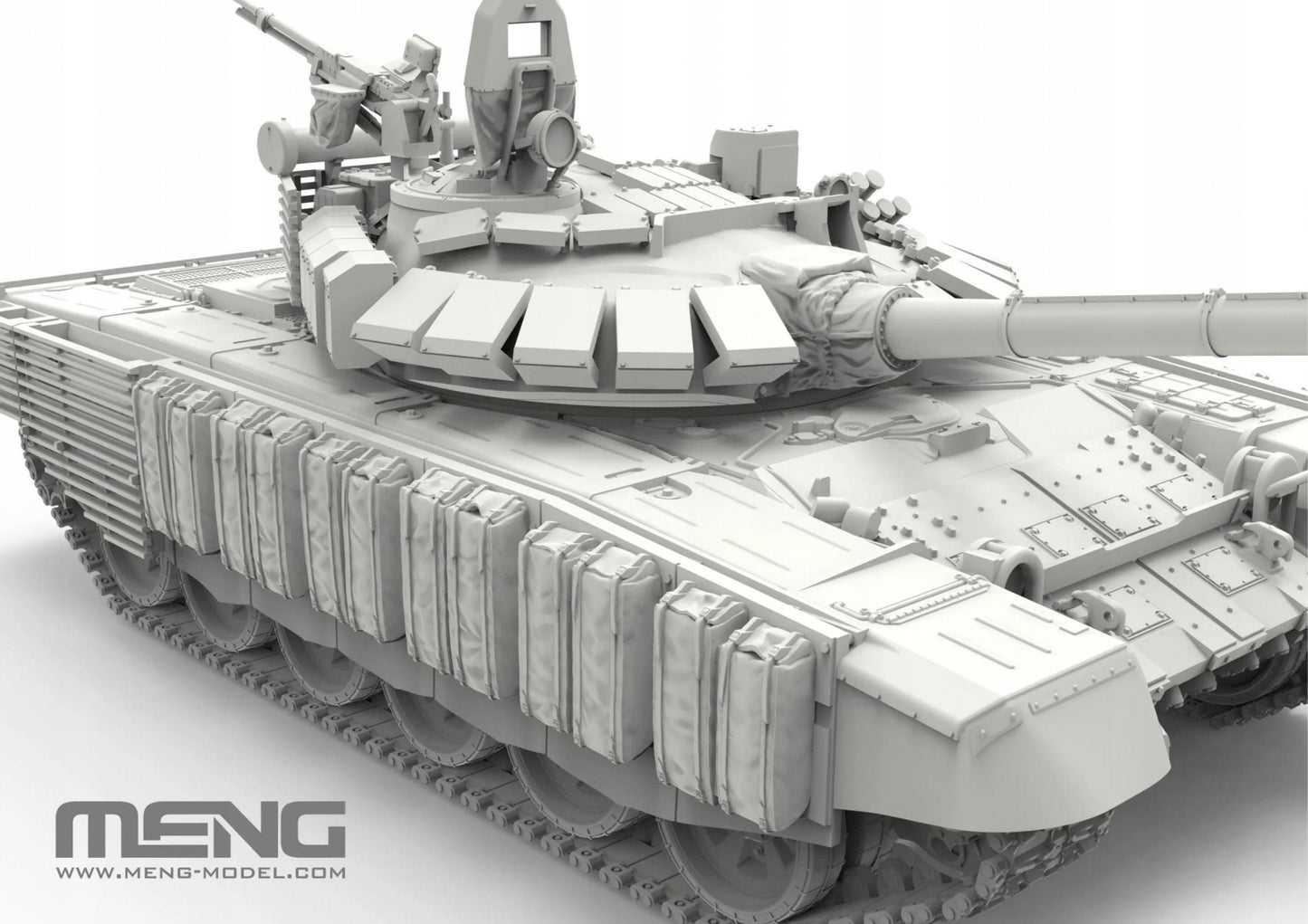 Rusijos pagrindinis kovinis tankas T-72B3M - MENG 72-007 1/72 mastelis