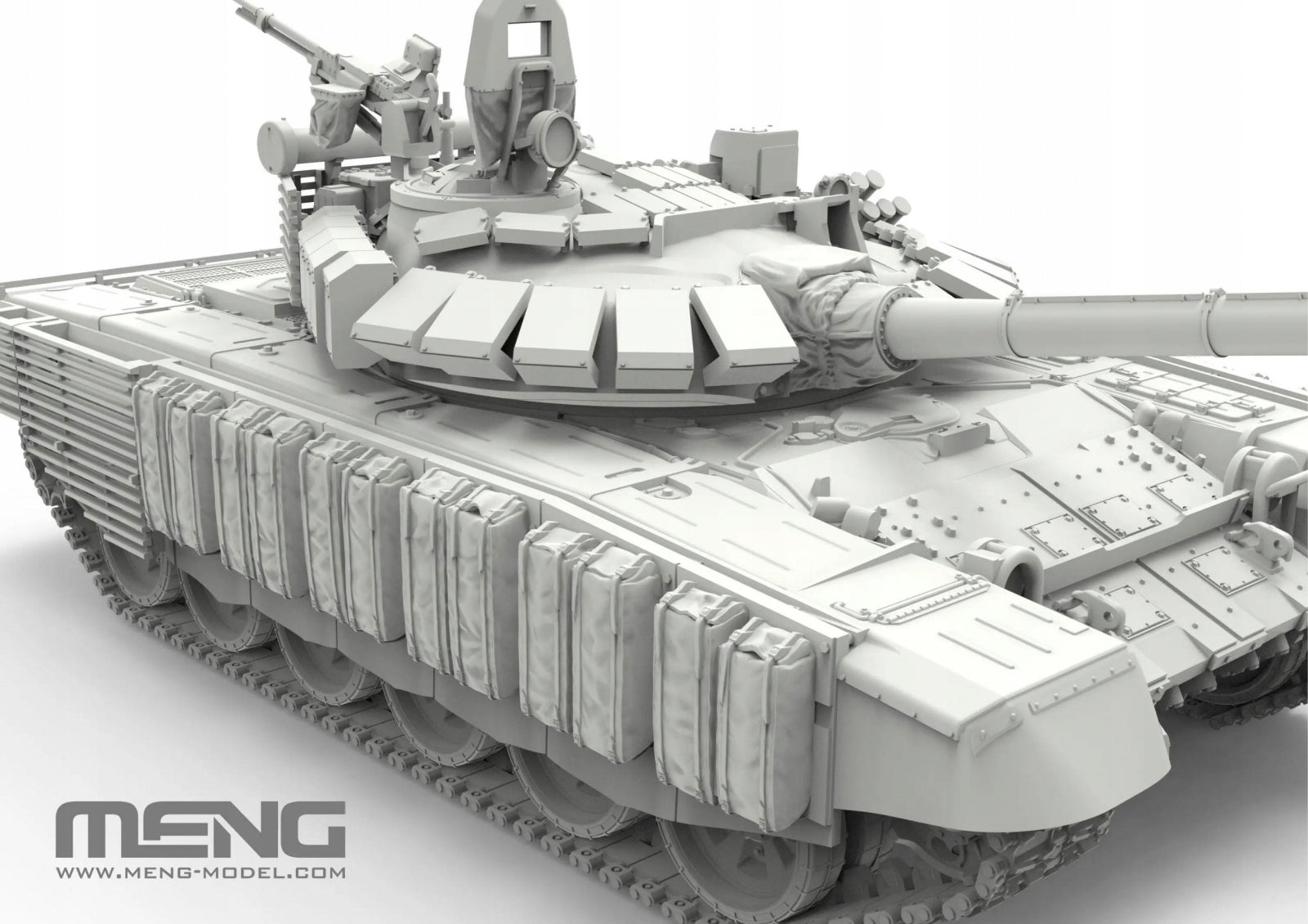 Rusijos pagrindinis kovinis tankas T-72B3M - MENG 72-007 1/72 mastelis