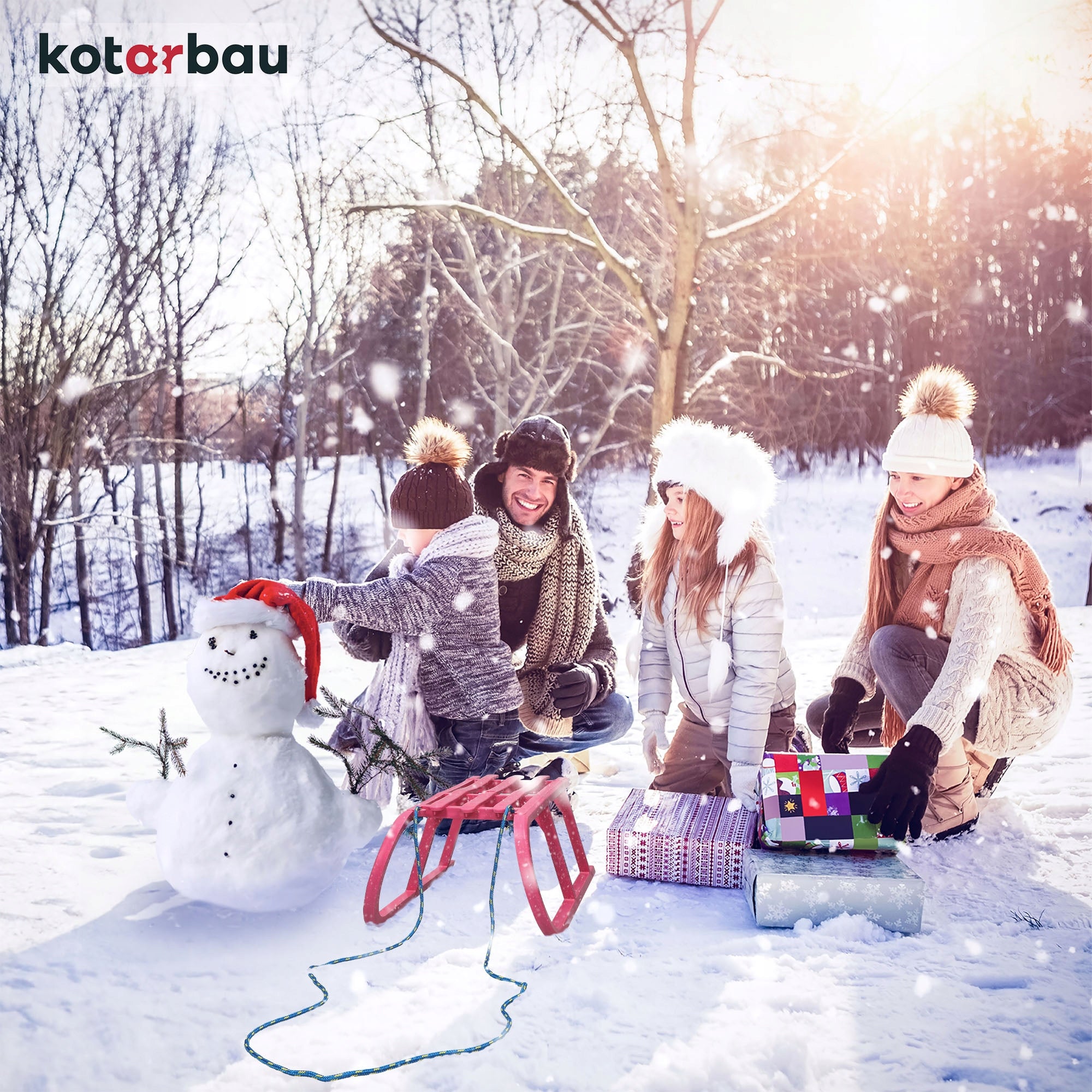 VAIKŲ ROŽINĖ PLASTIKINĖ ROgUTĖ BE ATLOŠO VAŽINĖJIMUI ANT SNIEGO