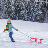 VAIKŲ ROŽINĖ PLASTIKINĖ ROgUTĖ BE ATLOŠO VAŽINĖJIMUI ANT SNIEGO