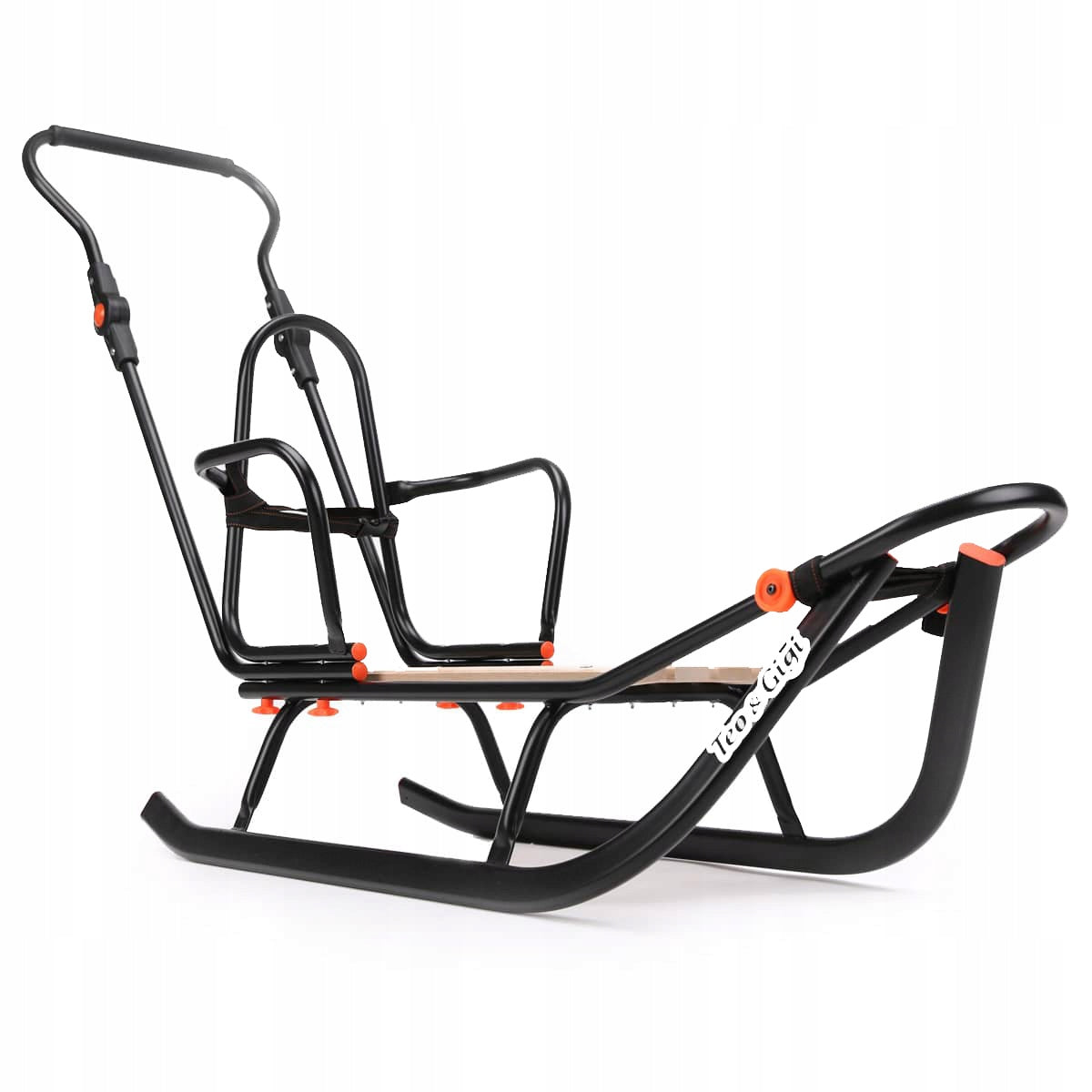 Rogutės vaikams su atlošu ir stūmikliu Šilta 3in1 miegmaišio sistema KOMFORT #605