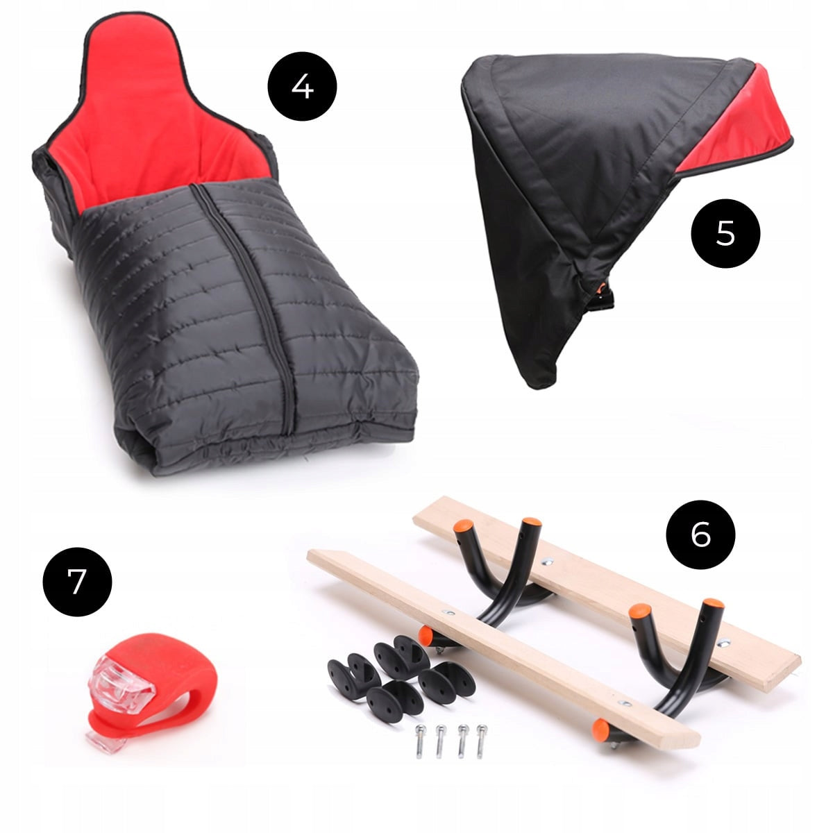 Vaiku rogutės FULL su atlošu stumiamoji rankena šilta miegmaišio stumiamoji rankena SAUGIOS