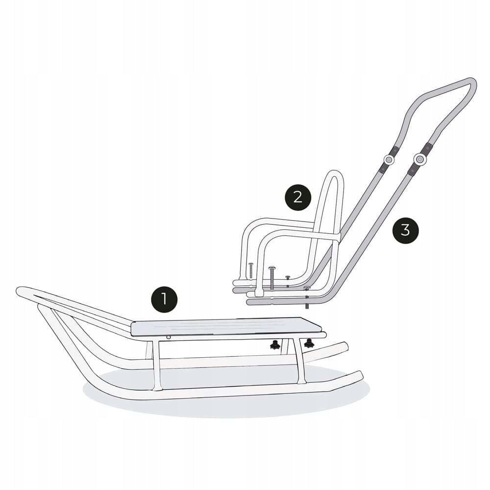 Vaiku rogutės FULL su atlošu stumiamoji rankena šilta miegmaišio stumiamoji rankena SAUGIOS