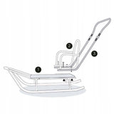 Vaiku rogutės FULL su atlošu stumiamoji rankena šilta miegmaišio stumiamoji rankena SAUGIOS