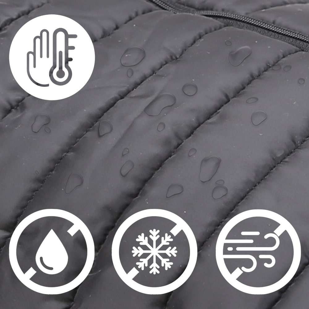 Vaiku rogutės FULL su atlošu stumiamoji rankena šilta miegmaišio stumiamoji rankena SAUGIOS