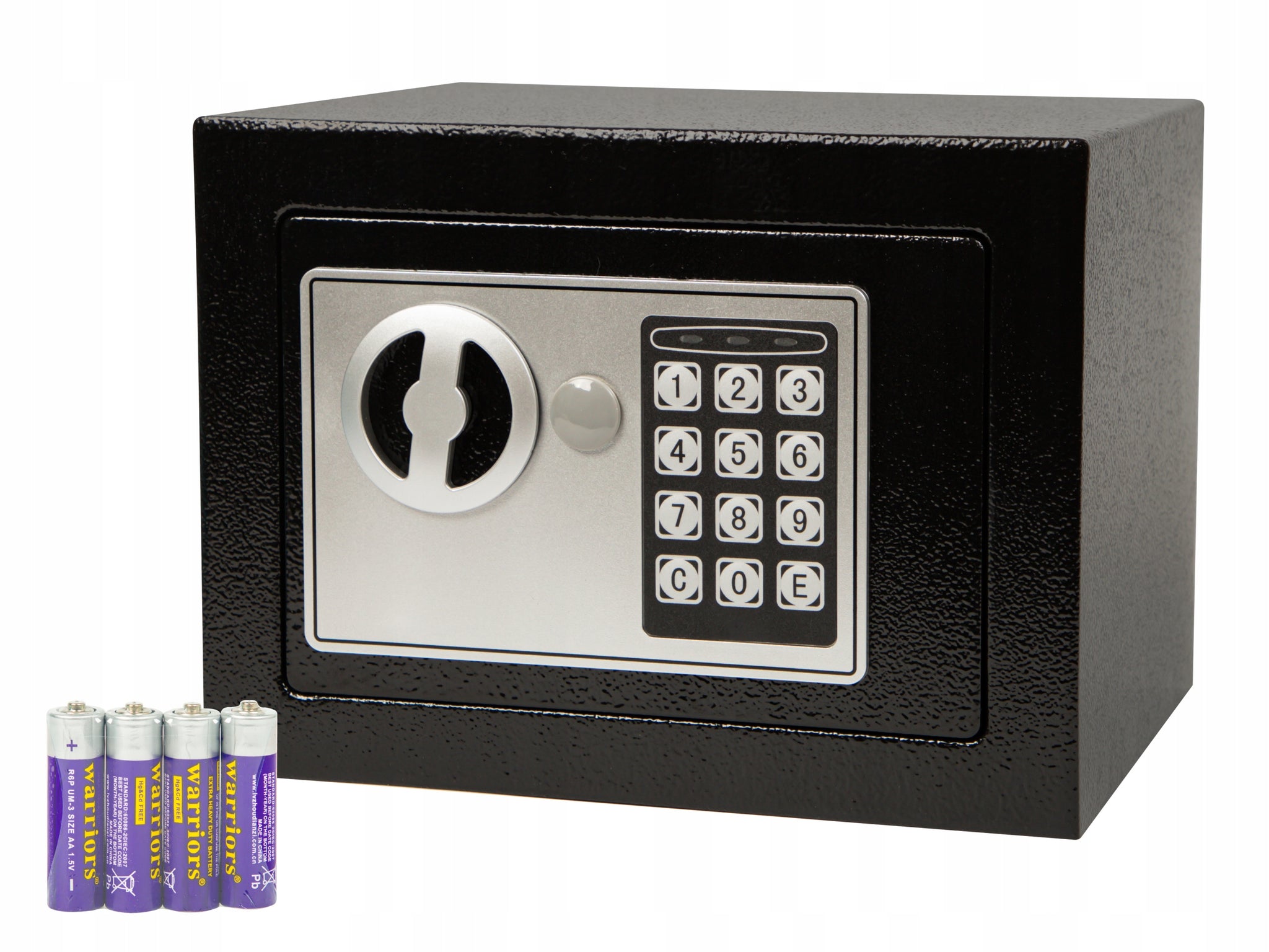 ELEKTRONINĖ SEIFAS SU KODU, RAKTU, KASETE, METALINE STIPRIA ARMOruota KASA BLOW
