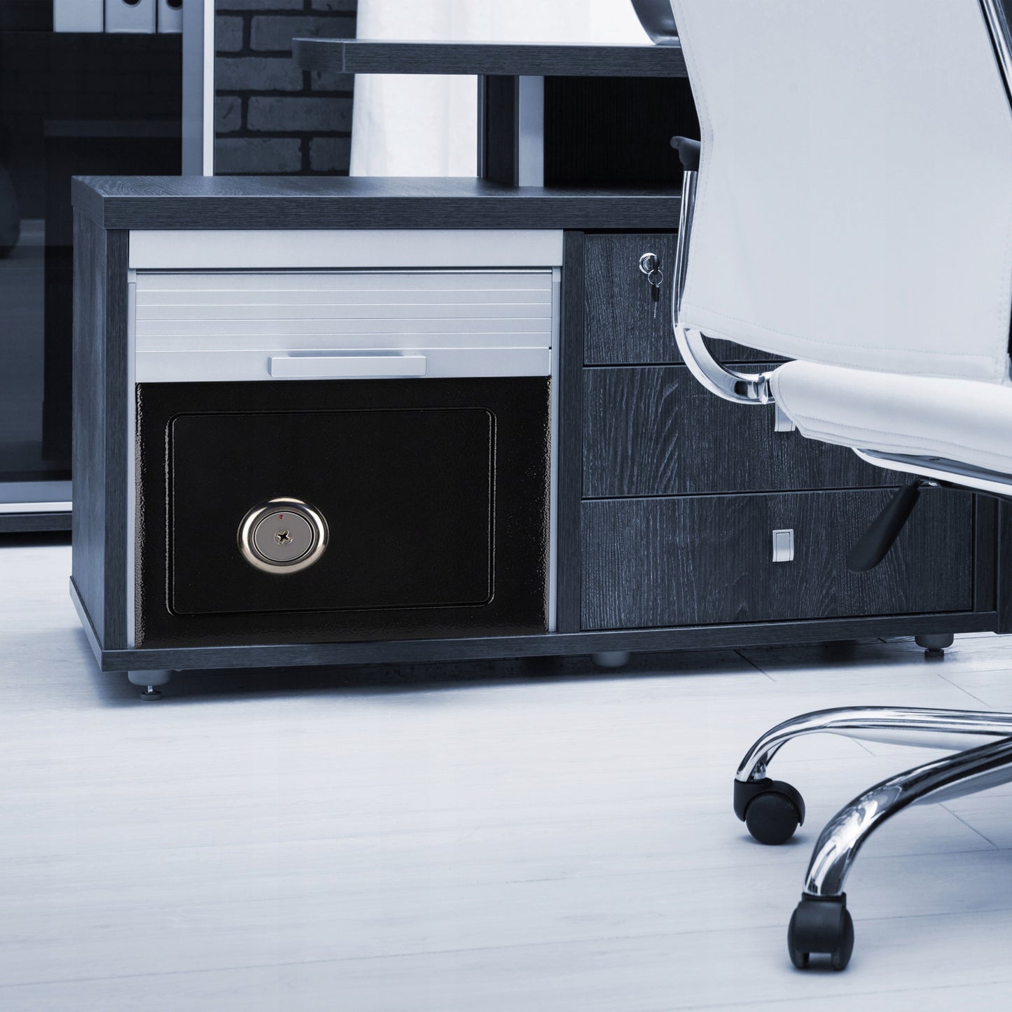 SEIFAS METALINIS KASIKALIS PINIGAMS, DOKUMENTAMS, PAPUOŠALAMS SU RAKTO UŽRAKTU