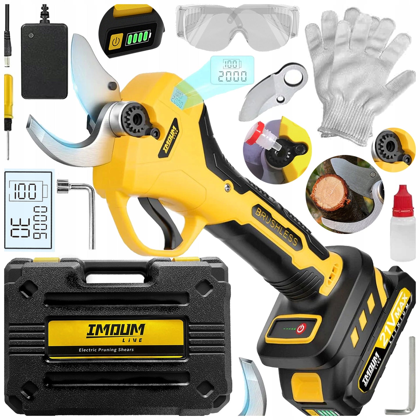 AKUMULIATORINIS ELEKTRINIS SEKATORIUS, SODO SEKATORIUS, GALINGAS AKU IMOUM