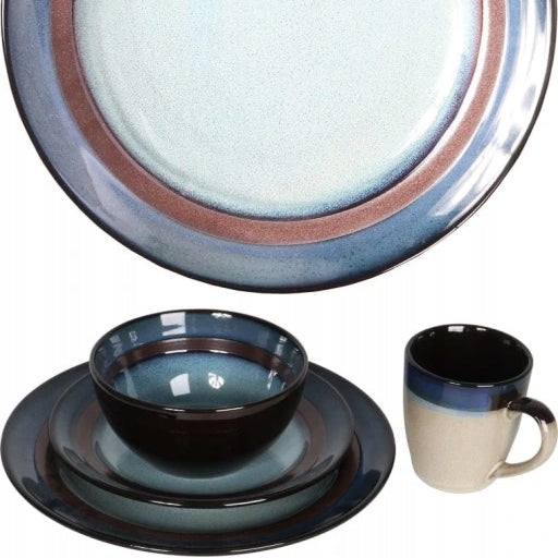 Vakarienės servizas desertui Lėkštės + Dubenėlis + Puodelis