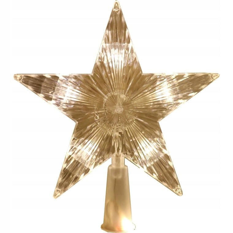 Šviečianti eglutės formos LED tinklo dekoracija su žvaigžde, šiltai balta spalva