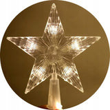 Šviečianti eglutės formos LED tinklo dekoracija su žvaigžde, šiltai balta spalva