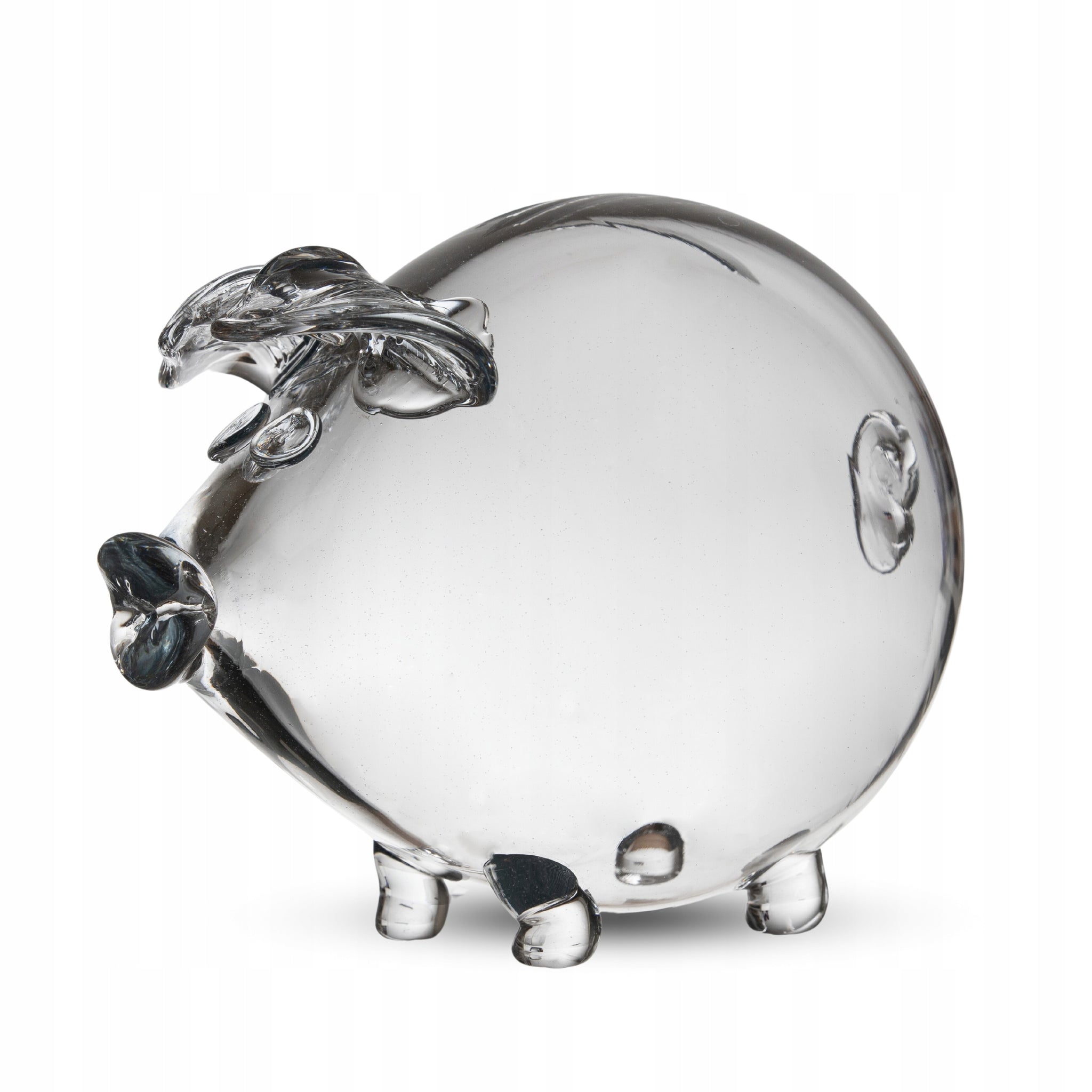 Didžiausia stiklinė kiaulytė taupyklė, rankų darbo dovana vaikams MEGA