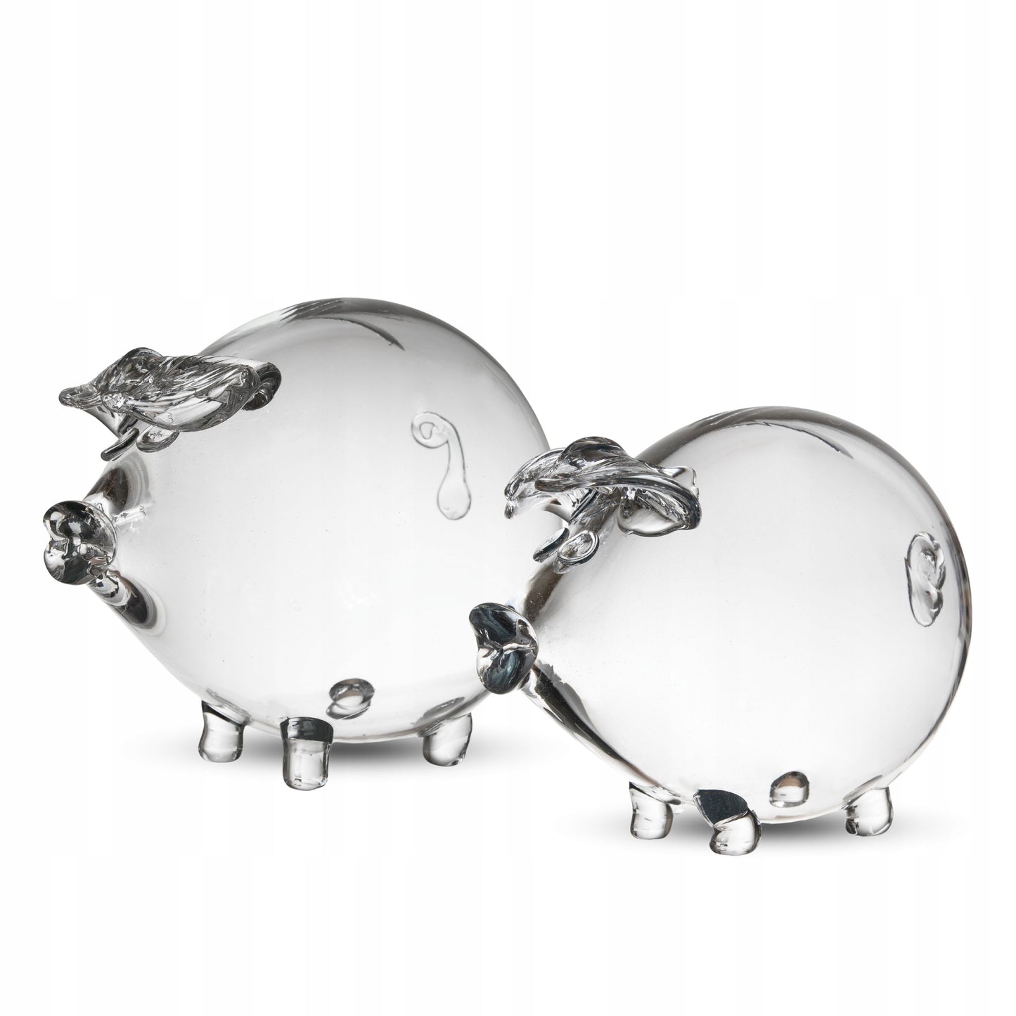 Didžiausia stiklinė kiaulytė taupyklė, rankų darbo dovana vaikams MEGA