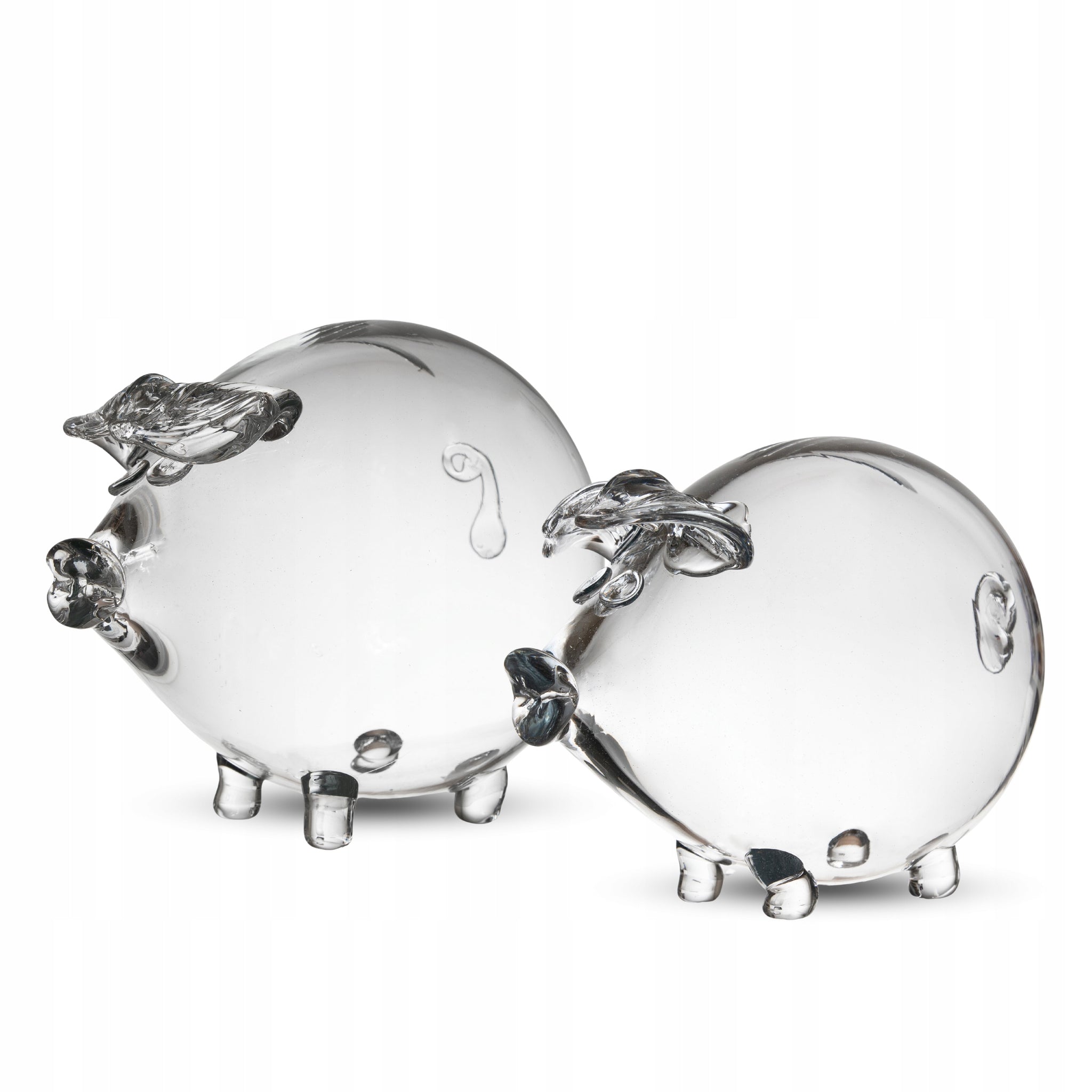 Didžiausia stiklinė kiaulytė taupyklė, rankų darbo dovana vaikams MEGA