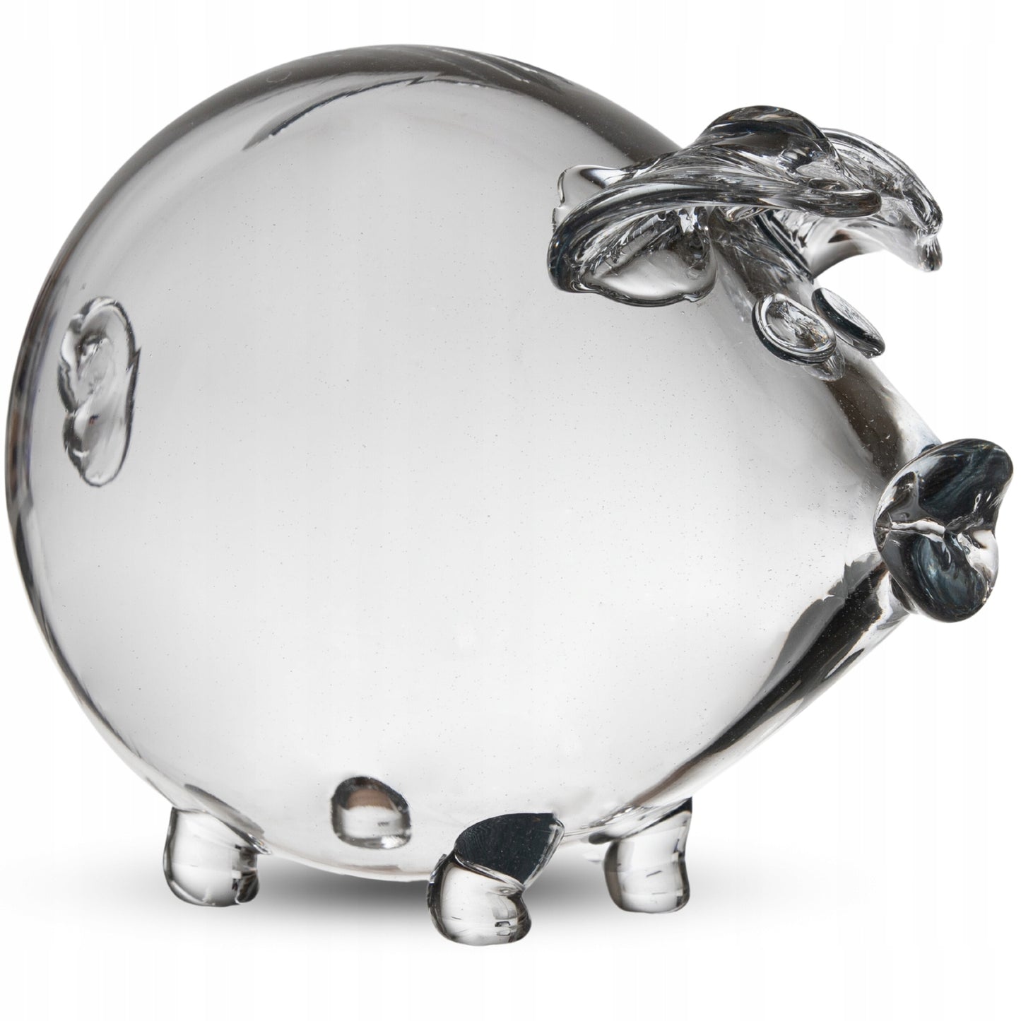 Didžiausia stiklinė kiaulytė taupyklė, rankų darbo dovana vaikams MEGA