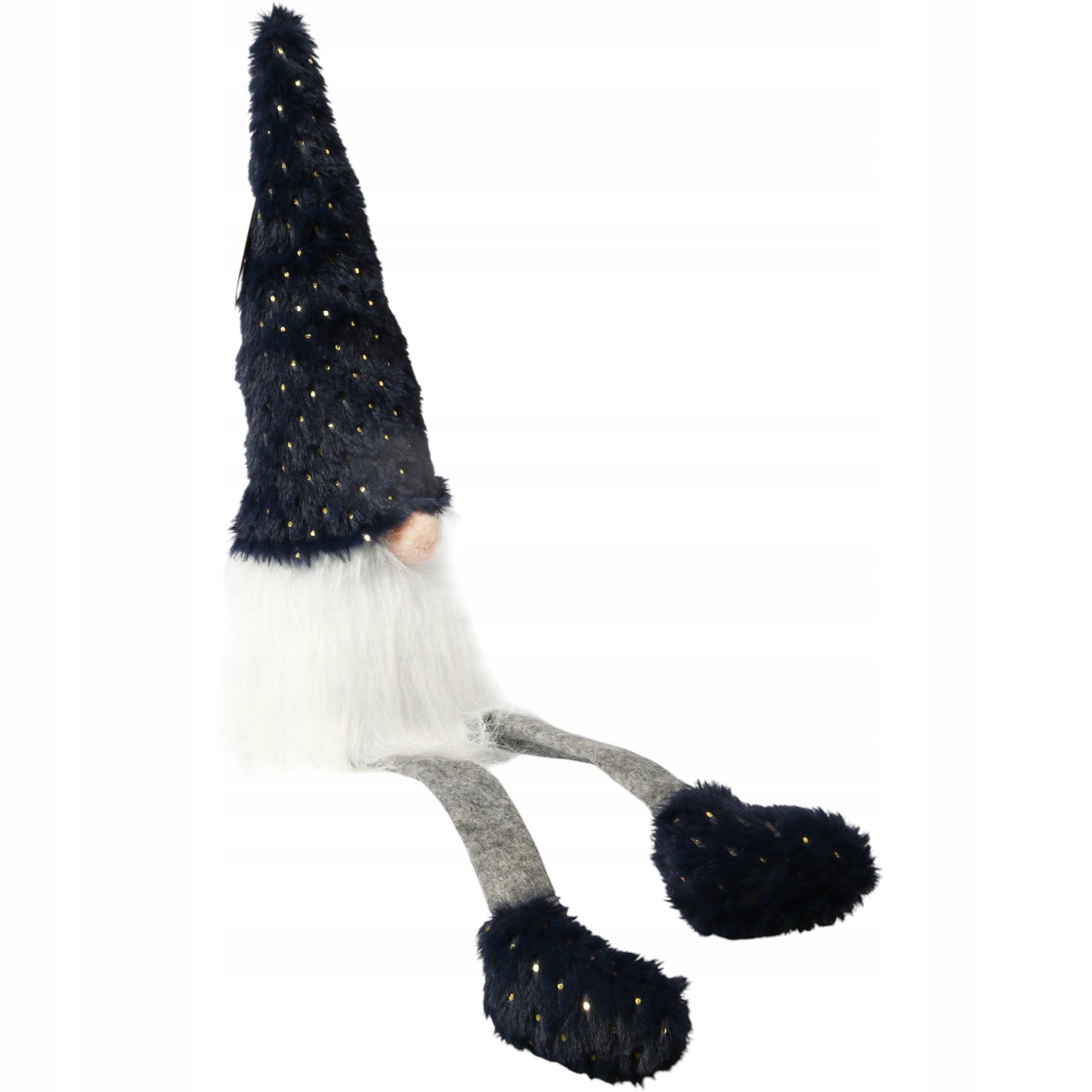 Kalėdinis nykštukas Gnomas, Kalėdinė puošmena, Dovana 50 cm Tamsiai mėlynas