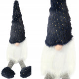 Kalėdinis nykštukas Gnomas, Kalėdinė puošmena, Dovana 50 cm Tamsiai mėlynas