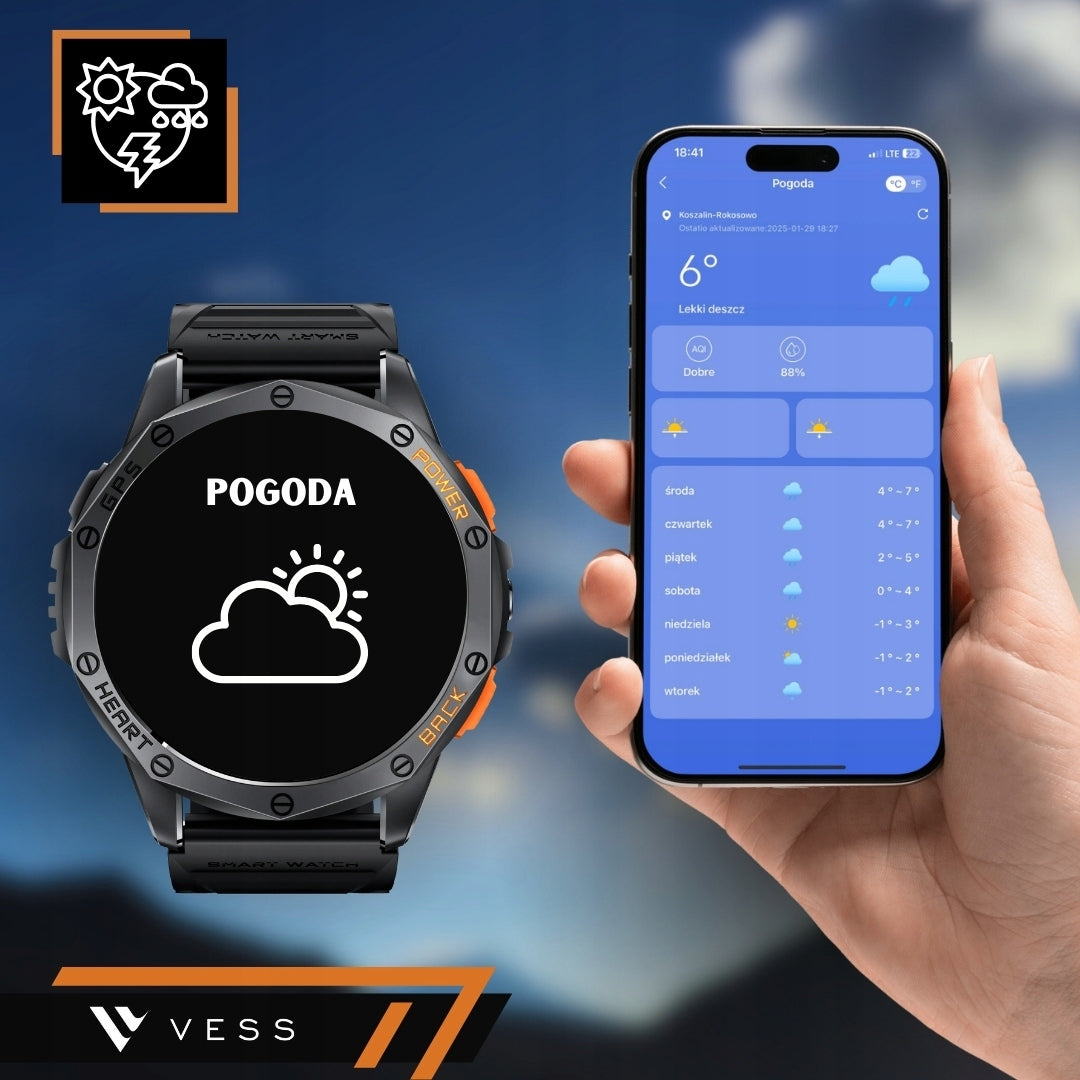 SMARTWATCH VYRIŠKAS GPS LENKŲ MENIU VANDENIU atsparus SPORTAS POKALBIAI SMART WATCH PL