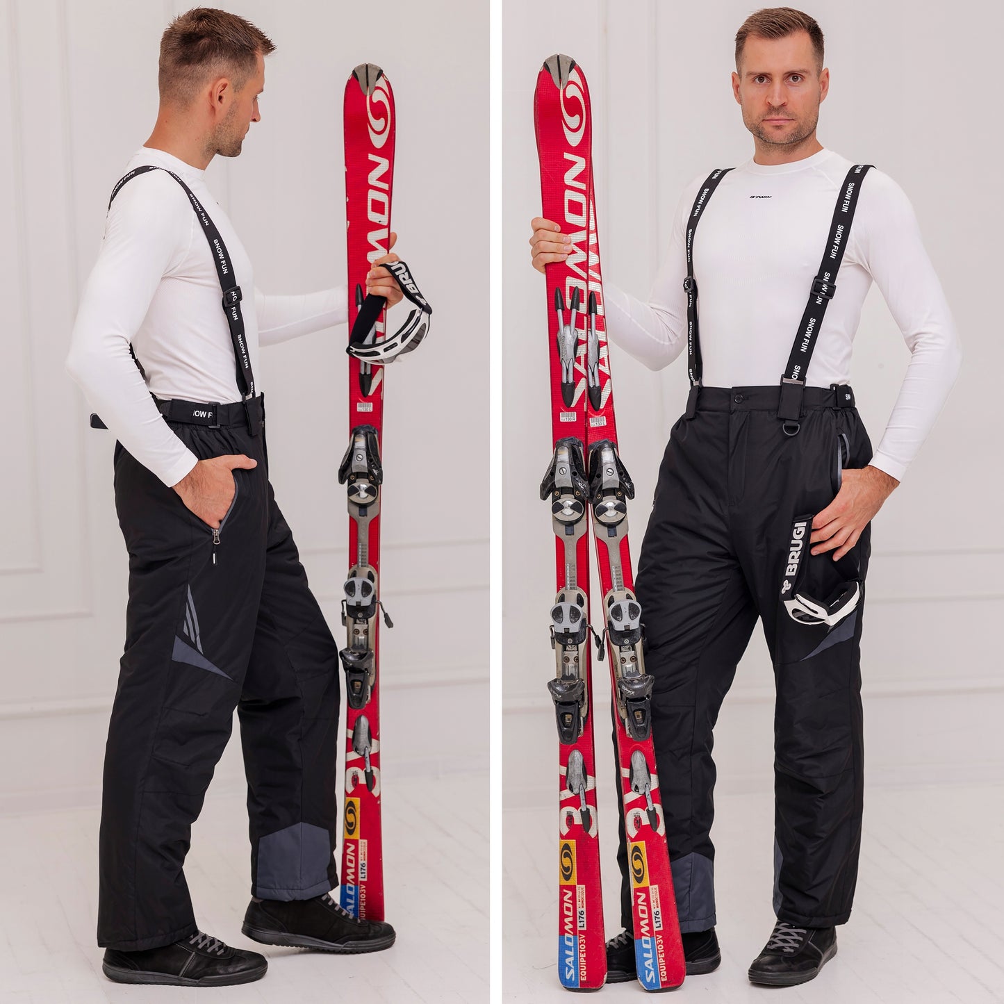 SNOW FUN Vyriškos snieglentės kelnės, 10 000 L membrana