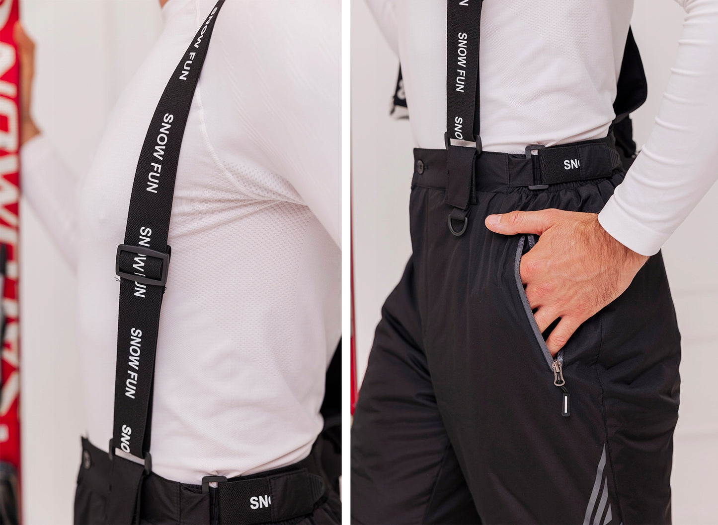 SNOW FUN Vyriškos snieglentės kelnės, 10 000 L membrana