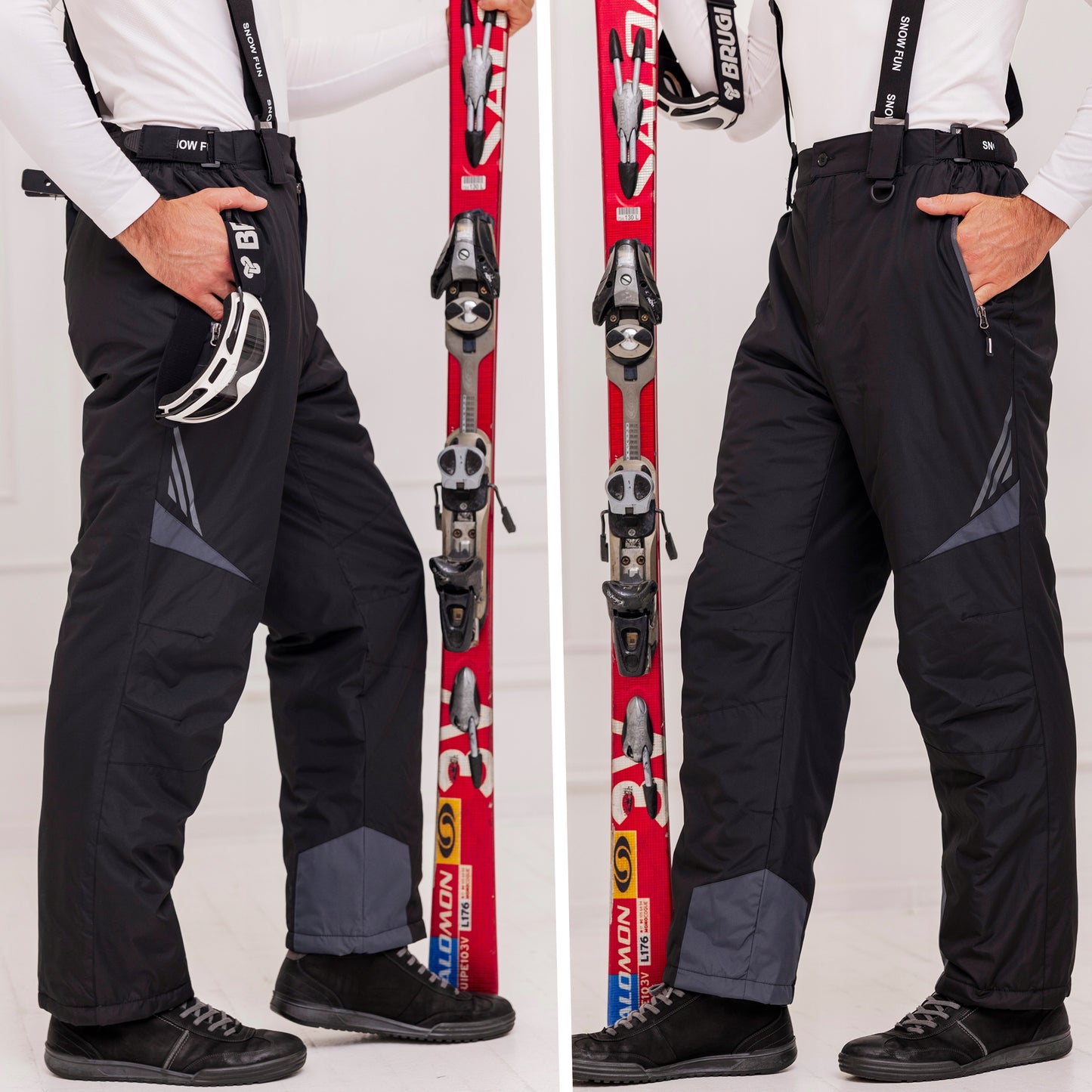 SNOW FUN Vyriškos snieglentės kelnės, 10 000 L membrana