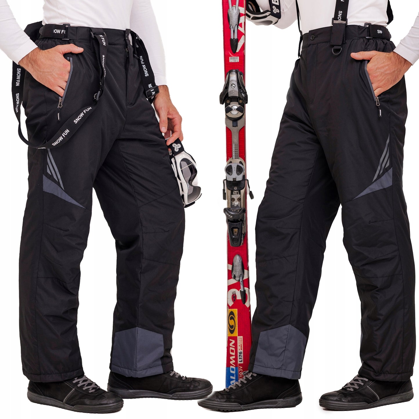 SNOW FUN Vyriškos snieglentės kelnės, 10 000 L membrana