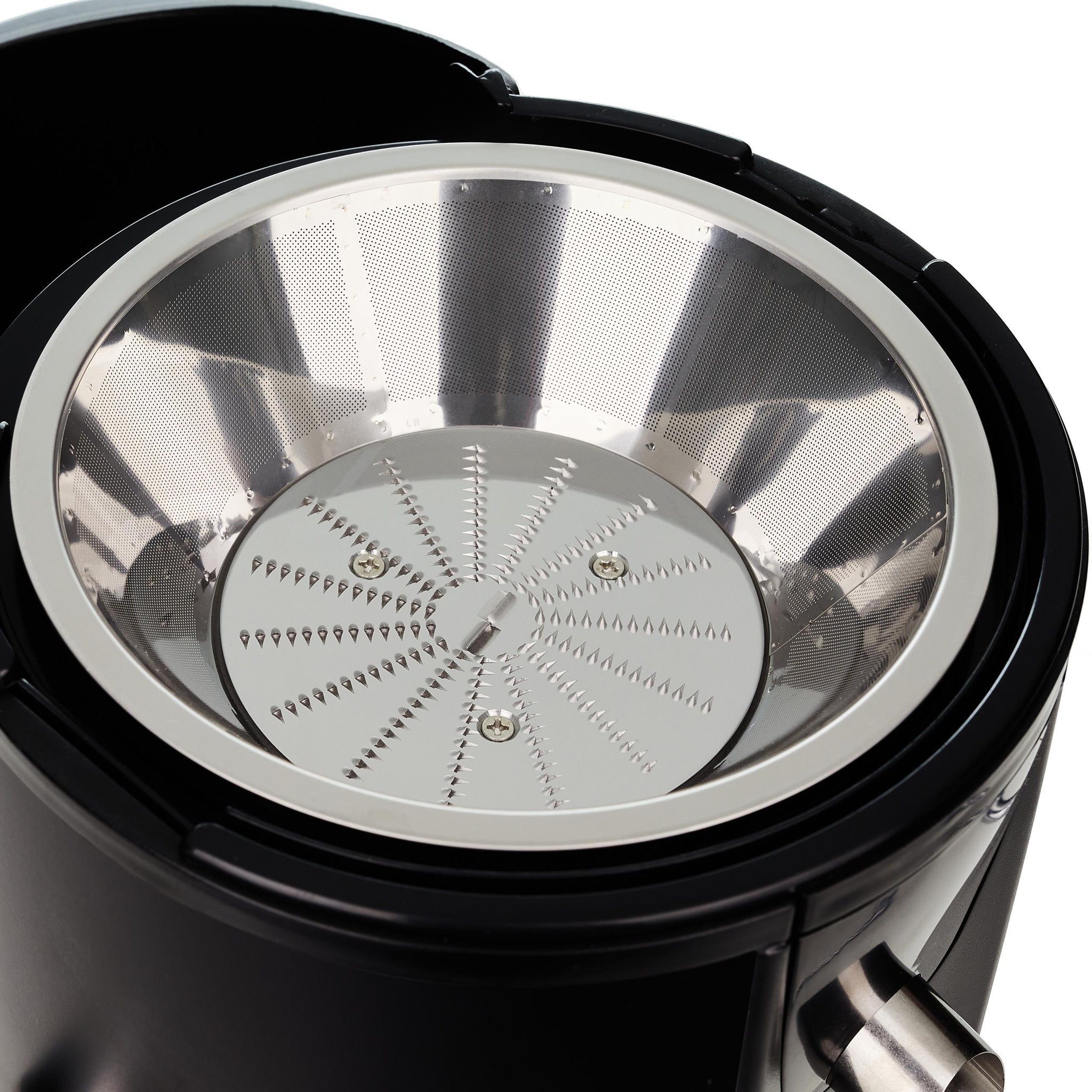 Didelio sūkių sulčiaspaudė, 2000W, vaisiams ir daržovėms, su didele anga