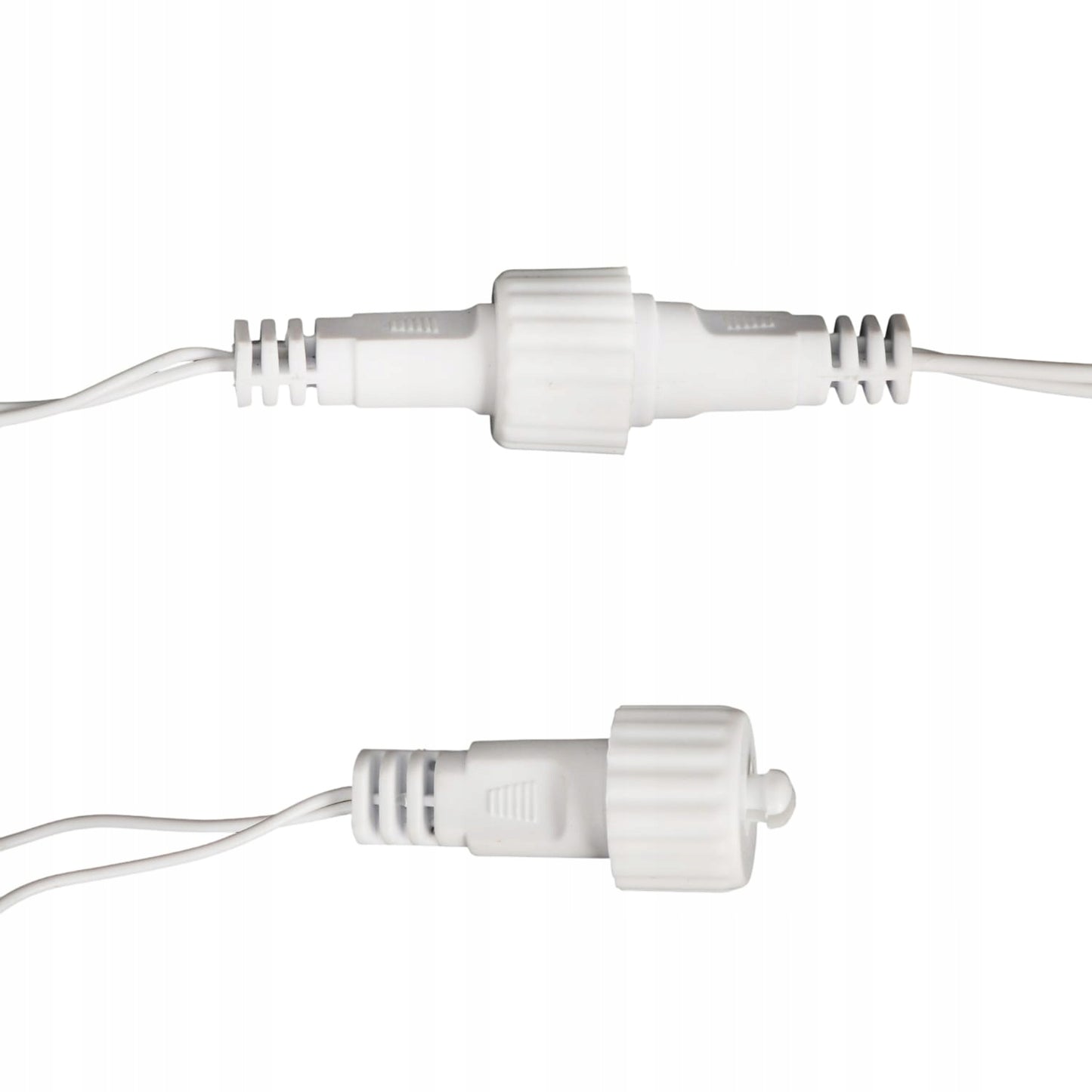 VARVEKLIAI 300 LED prailginami 10m FLASH lauko ŠALTAI BALTA