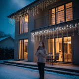 Varvekliai 300 LED girlianda lauko, su blyksėjimo funkcija, 10M, papildomas lizdas