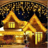 Varvekliai 300 LED girlianda lauko, su blyksėjimo funkcija, 10M, papildomas lizdas