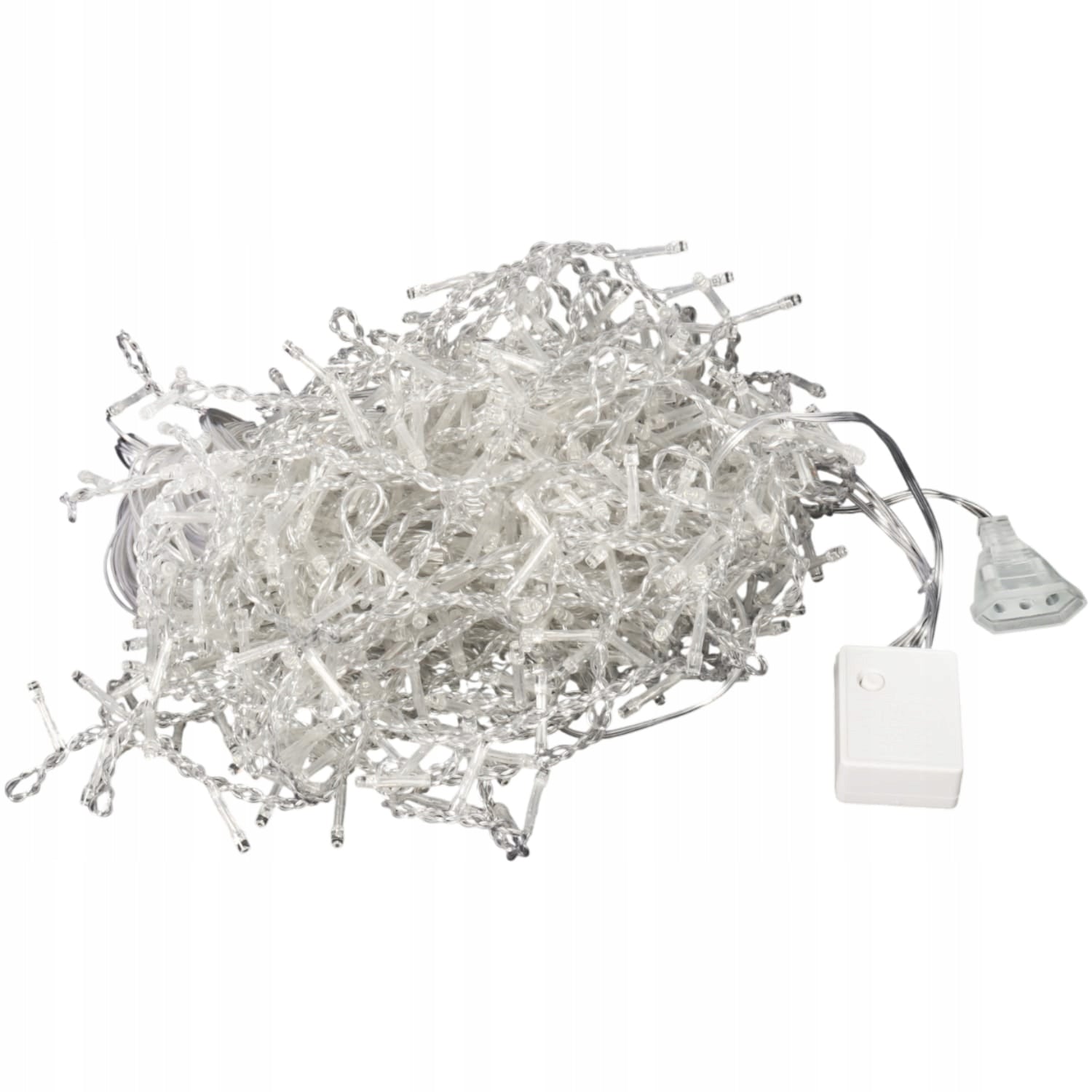 VARVEKLIAI 500 LED UŽuolaidinės lemputės LAUKO IP44 ŠALTAI BALTOS MIRKSINČIOS 15 M Goliat