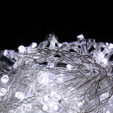 VARVEKLIAI 500 LED UŽuolaidinės lemputės LAUKO IP44 ŠALTAI BALTOS MIRKSINČIOS 15 M Goliat