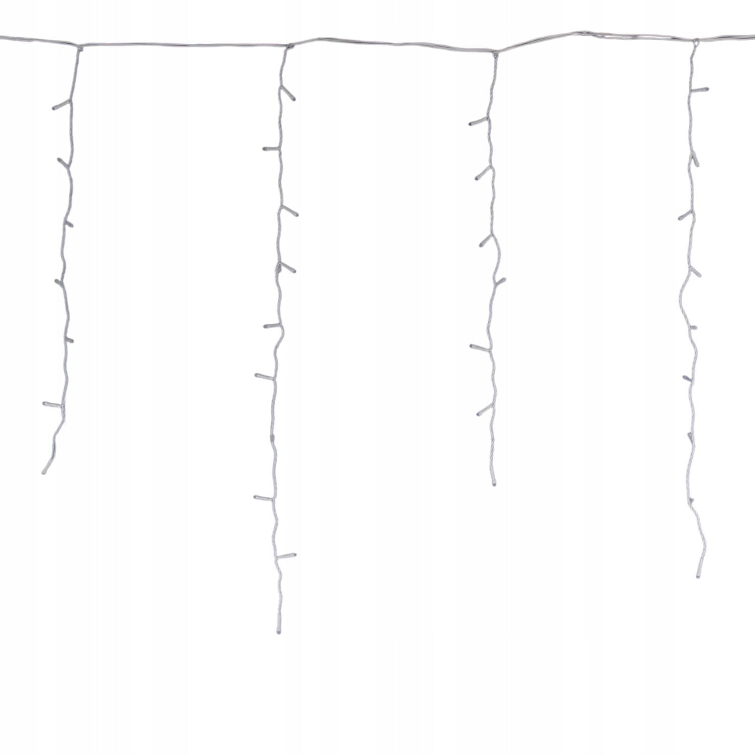 Varvekliai 500 LED Užuolaida Lemputės Lauko Mėlynos + FLASH Šaltai balta 15 m