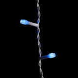 Varvekliai 500 LED Užuolaida Lemputės Lauko Mėlynos + FLASH Šaltai balta 15 m