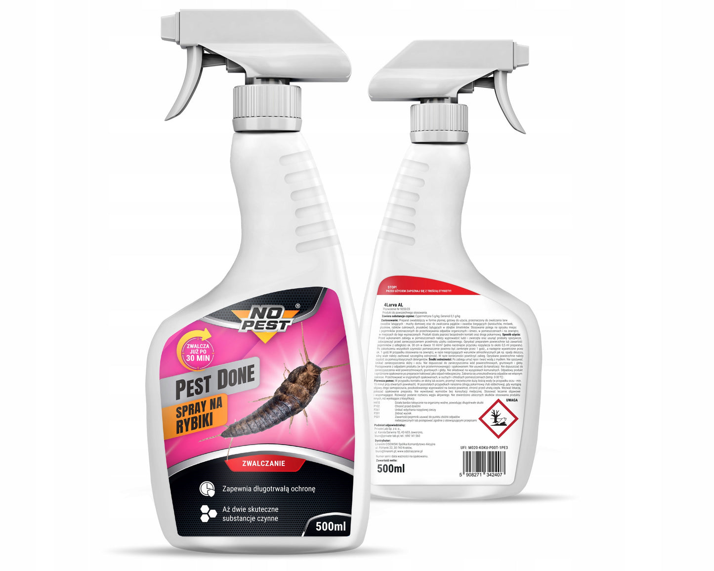 PURŠKIKLIS + GELIS NUODAI TARAKONAMS IR SIDABRAVĖMS NO PEST