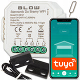 Valdiklis garažo ir įvažiavimo vartams, WiFi relė TUYA + davikliai BLOW