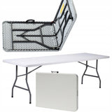 Sodo stalas sulankstomas išskleidžiamas catering banketinis 200x90cm, lagaminas