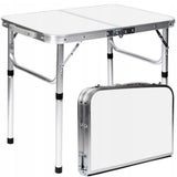 SUDĖJAMAS TURISTINIS STALELIS ALIUMININIS KEMPINGO 60X45CM LAGAMINAS