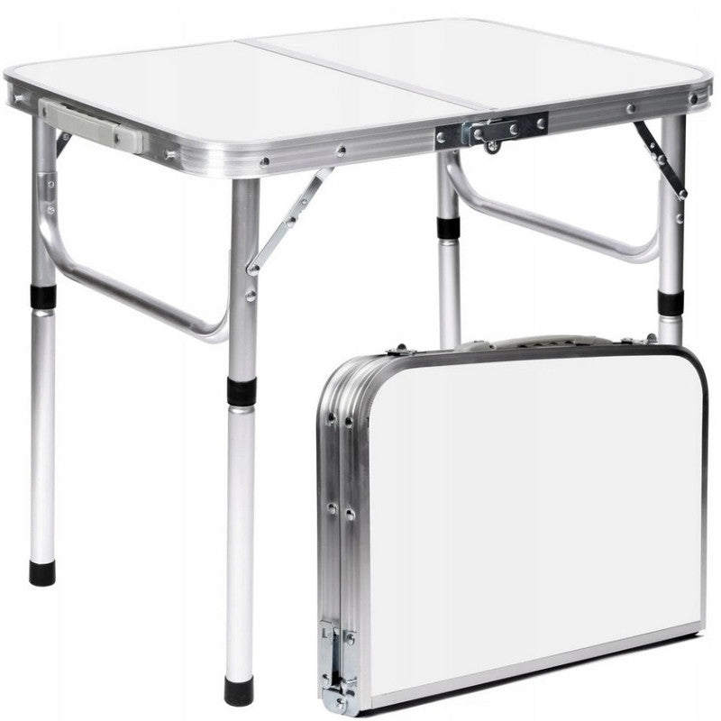 SUDĖJAMAS TURISTINIS STALELIS ALIUMININIS KEMPINGO 60X45CM LAGAMINAS